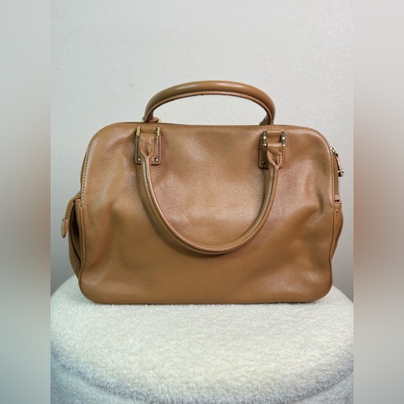 Tory Burch Thea Leather Triple Zip Satchel - Picture 5 of 12